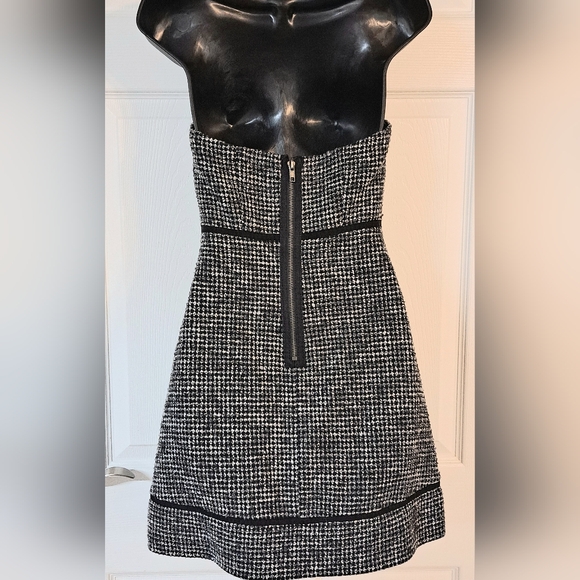 Kimchi Blue Black & White Tweed Strapless Dress - Picture 4 of 6
